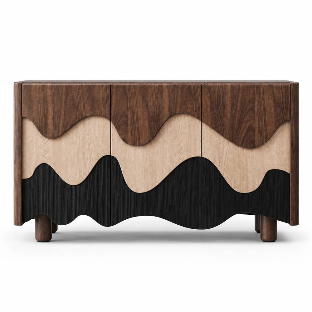 Marea Wave Inlay Sideboard - 1