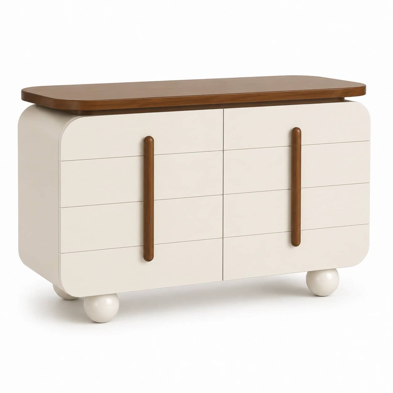 Elara Rounded Cream Sideboard - 2