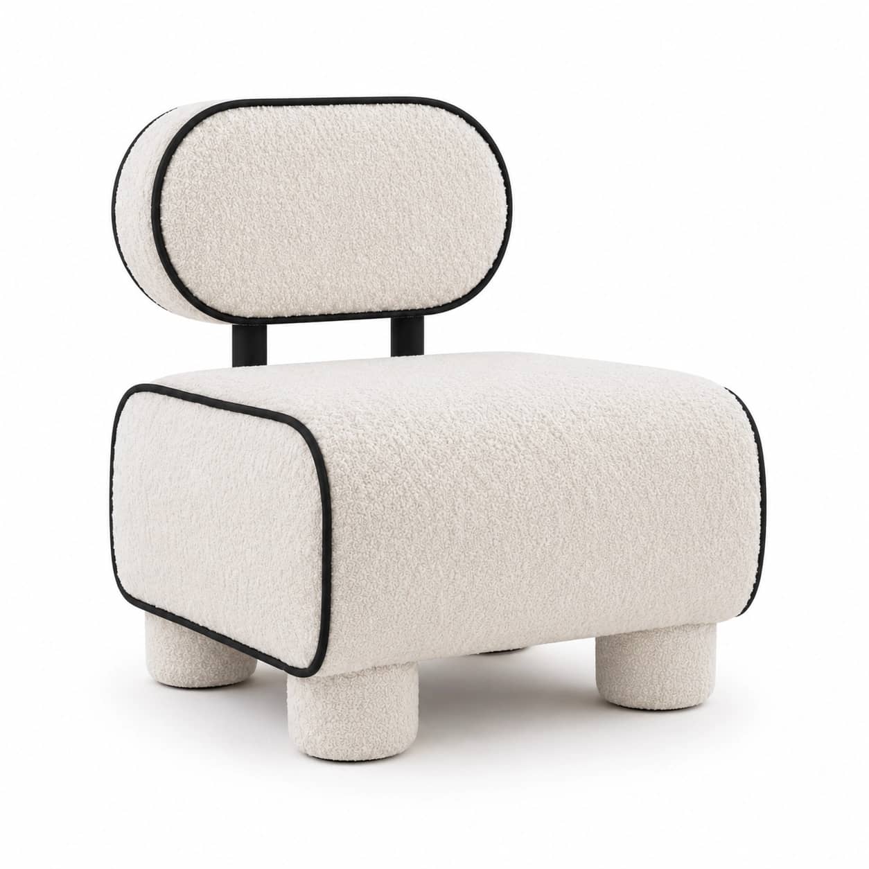 Noma Contrast Bouclé Chair - 2