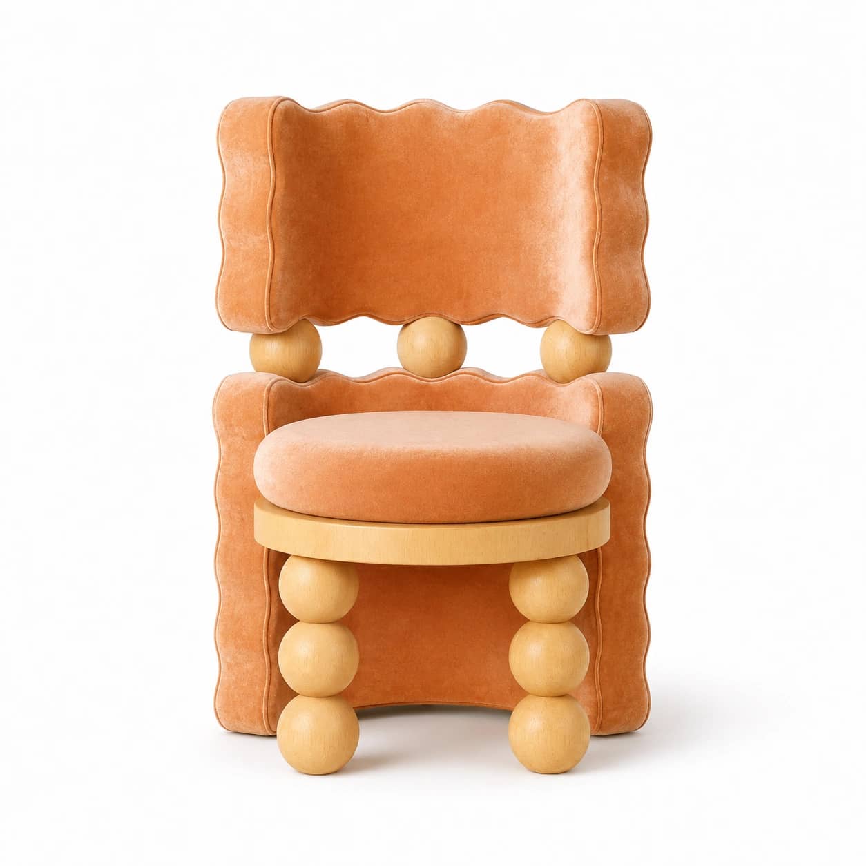 Marlo Scallop Ball Accent Chair - 1