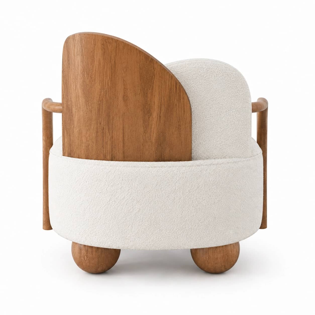 Aurelia Arc Bouclé Lounge Chair - 4