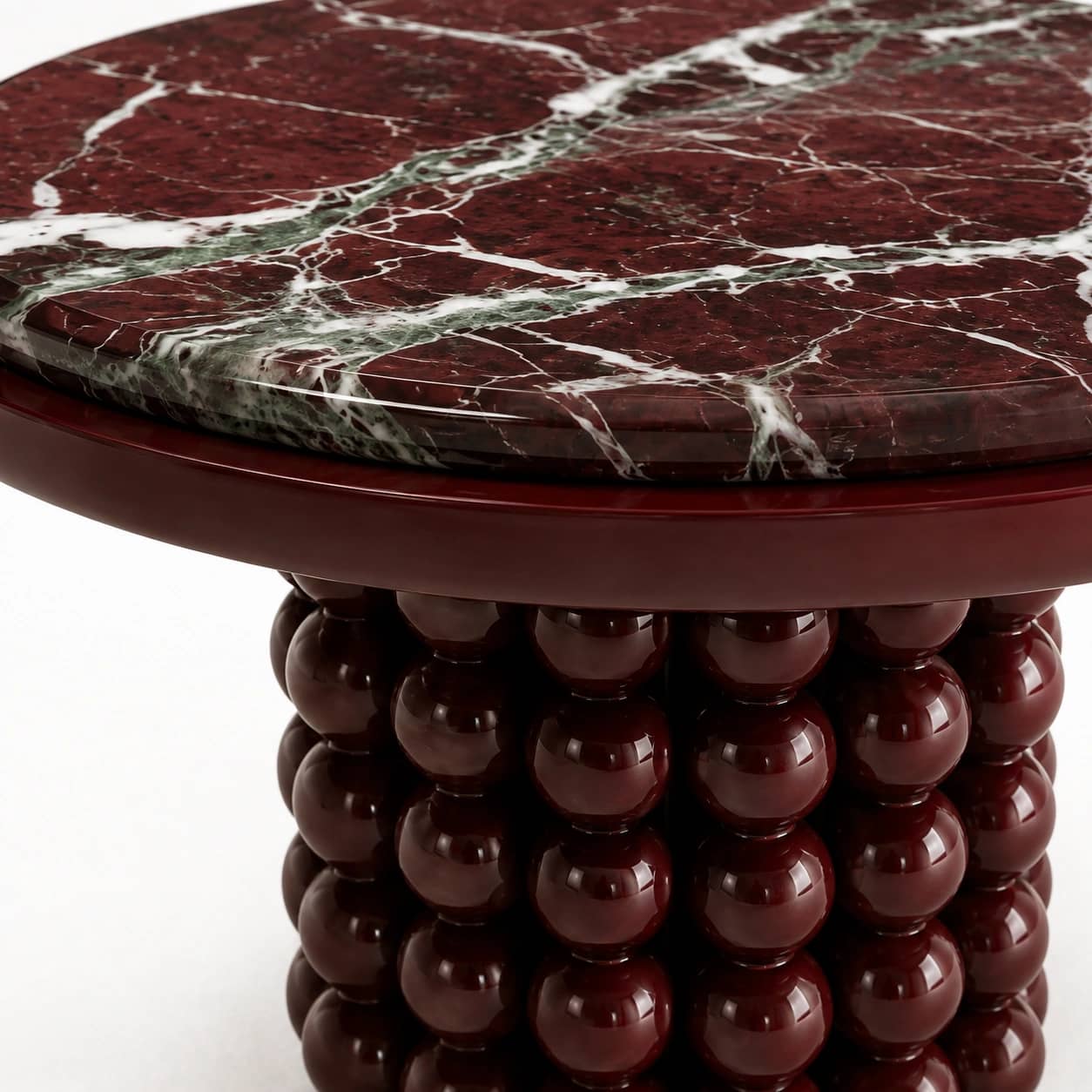 Rossa Beaded Marble Coffee Table - 2
