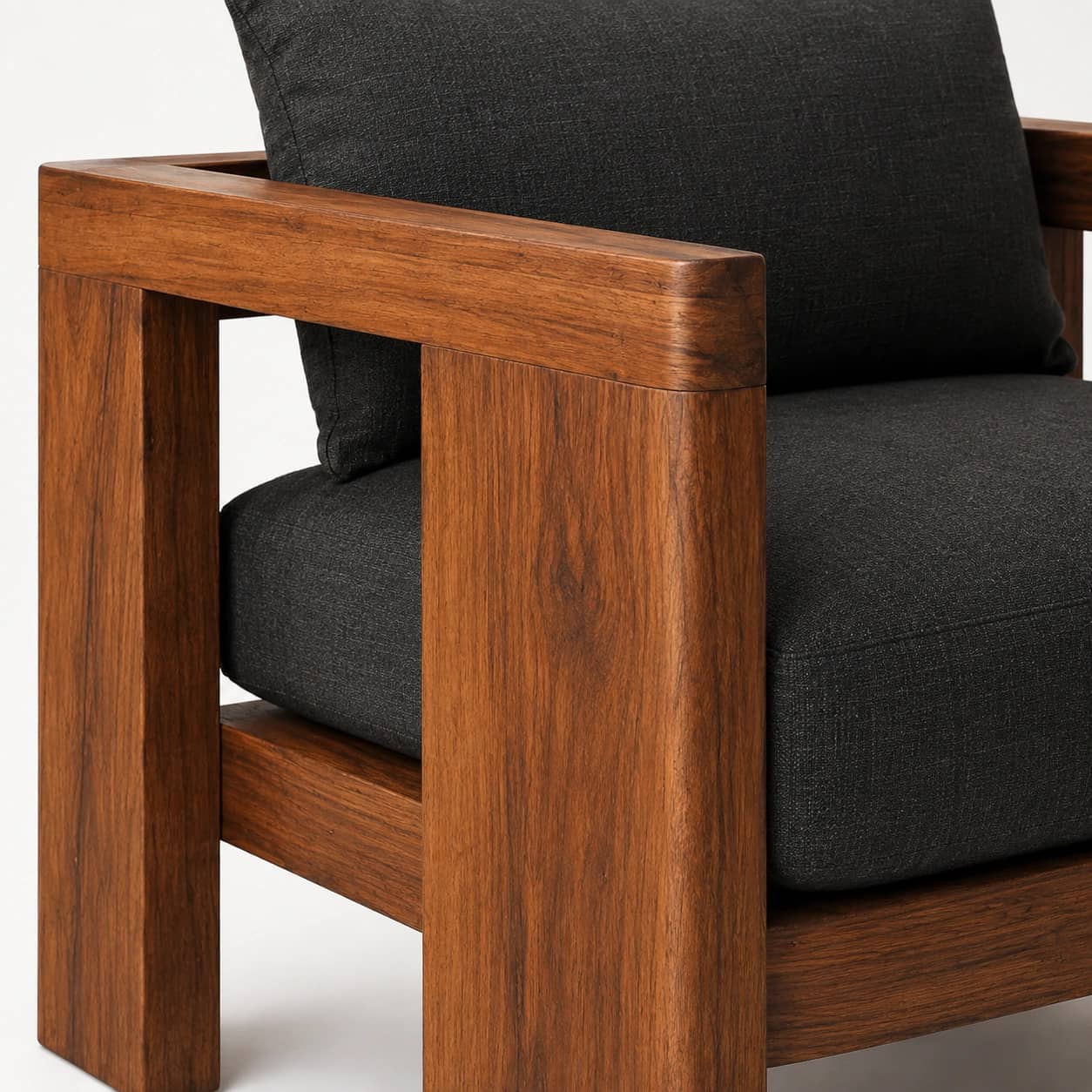 Kairo Solid Wood Lounge Chair - 4