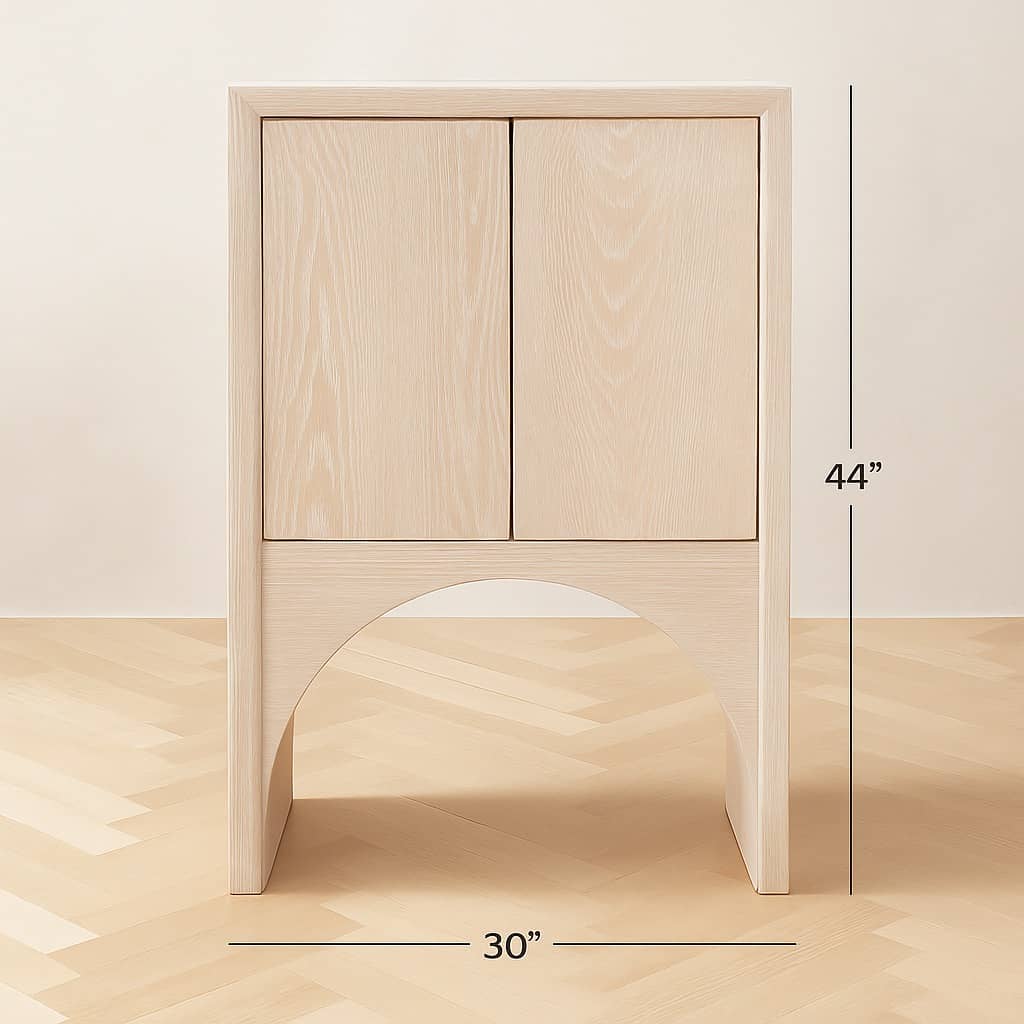 Archeline Cream Oak Sideboard - 5