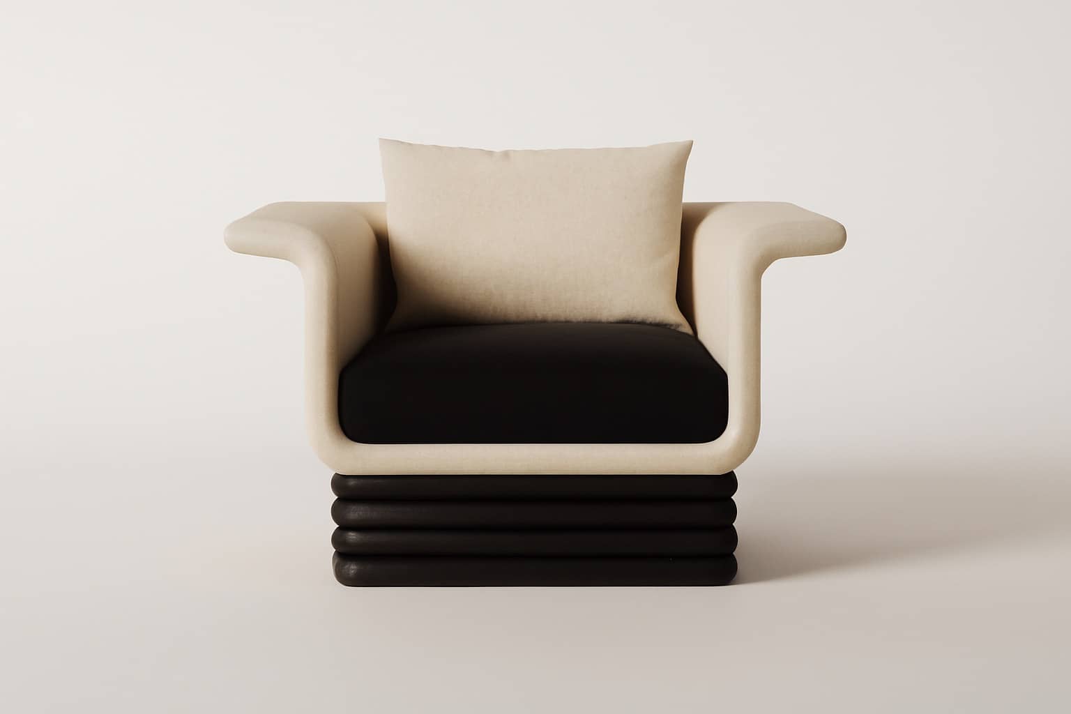 The Monza Sculptural Accent Chair - 1