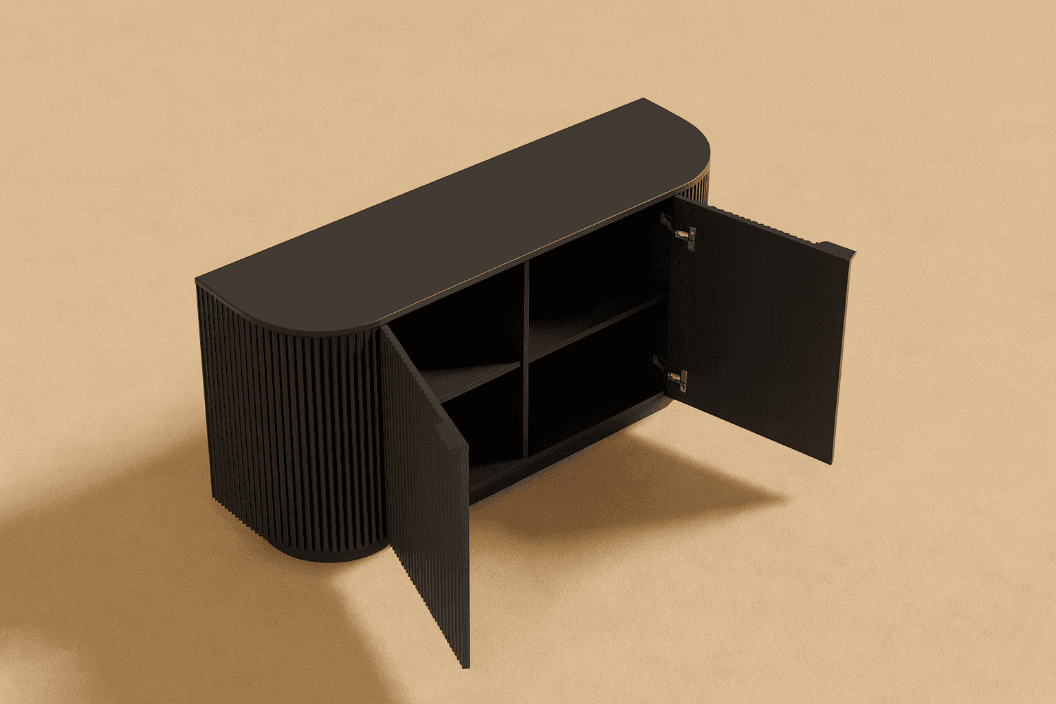Athena Ribbed Sideboard - 3