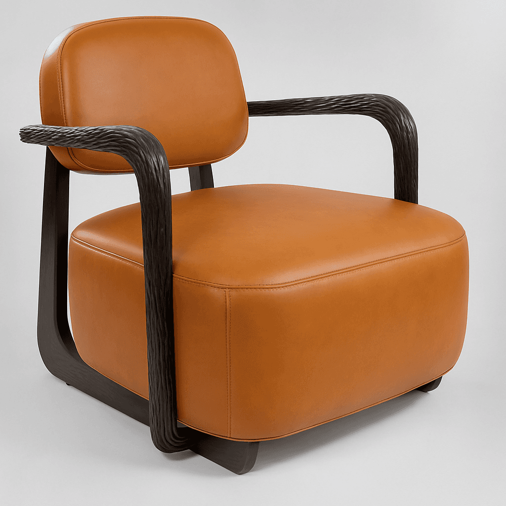 Sienna Leather Accent Chair - 4
