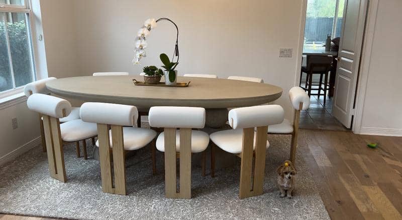 The Solstice Sculptural Dining Table – 6 Seater - 5