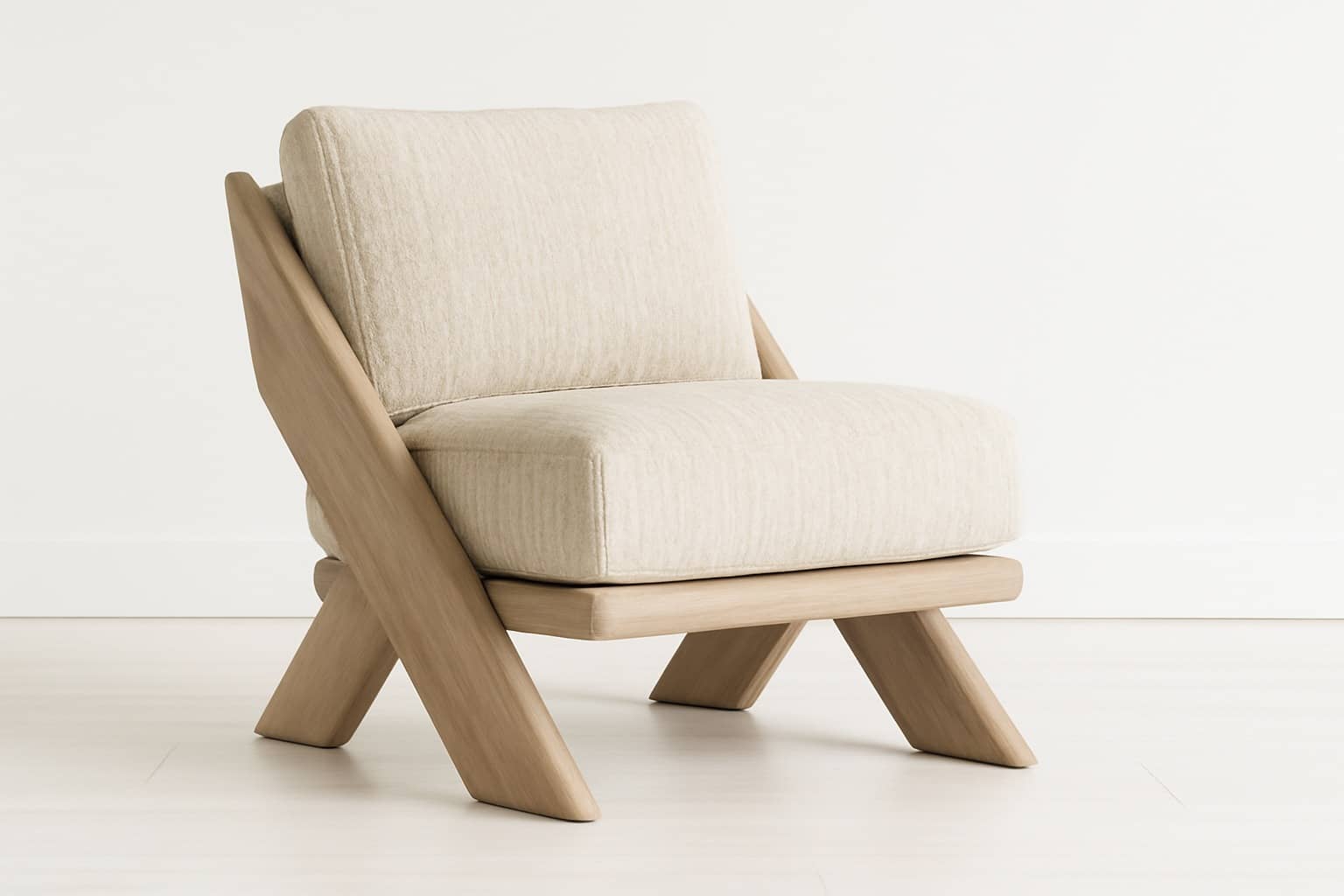 Sable Oak Lounge Accent Chair - 1