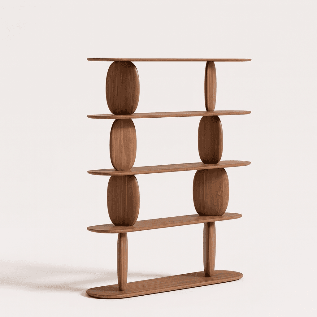 The Orbium Wooden Bookshelf - 2