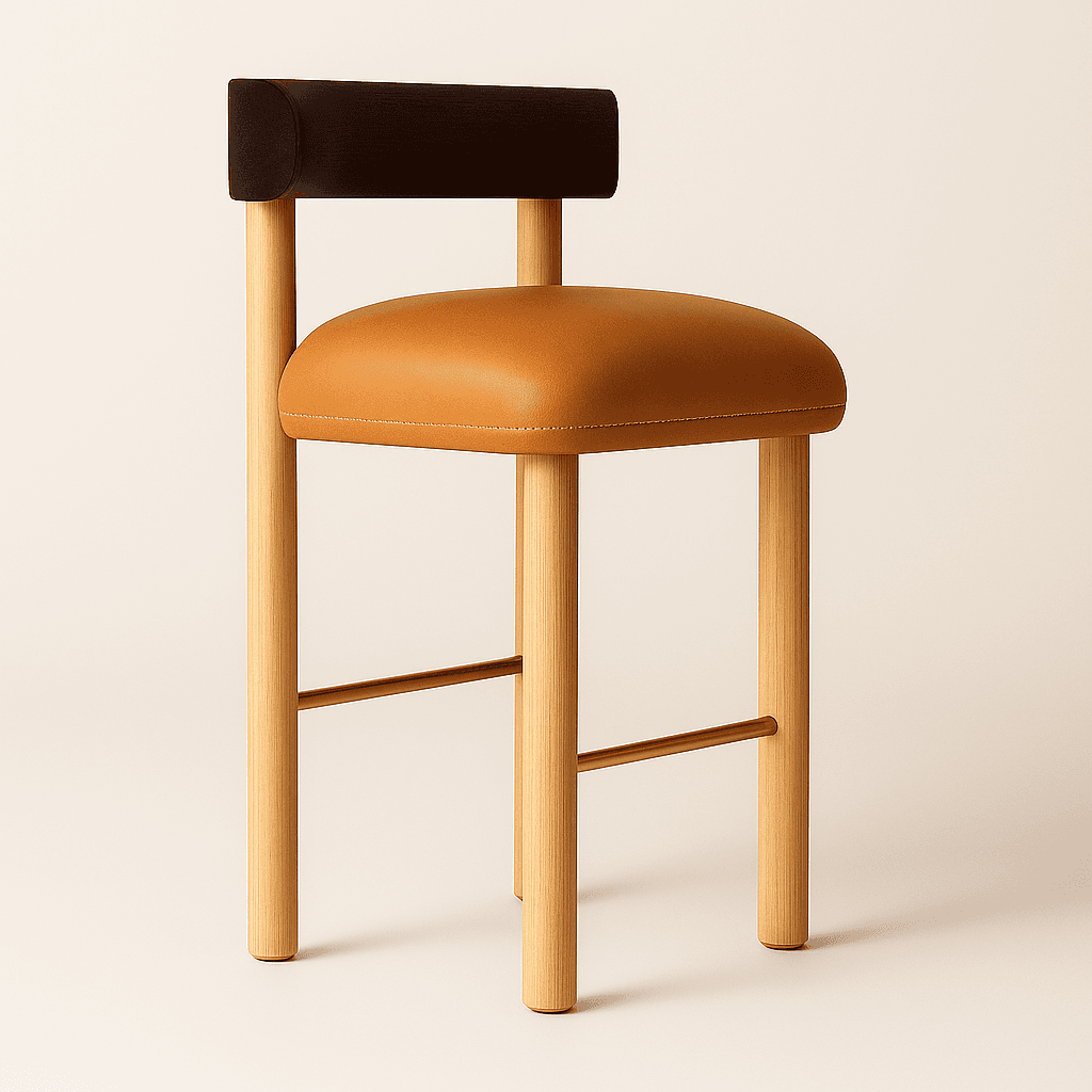 Maple & Mocha Stool - 2