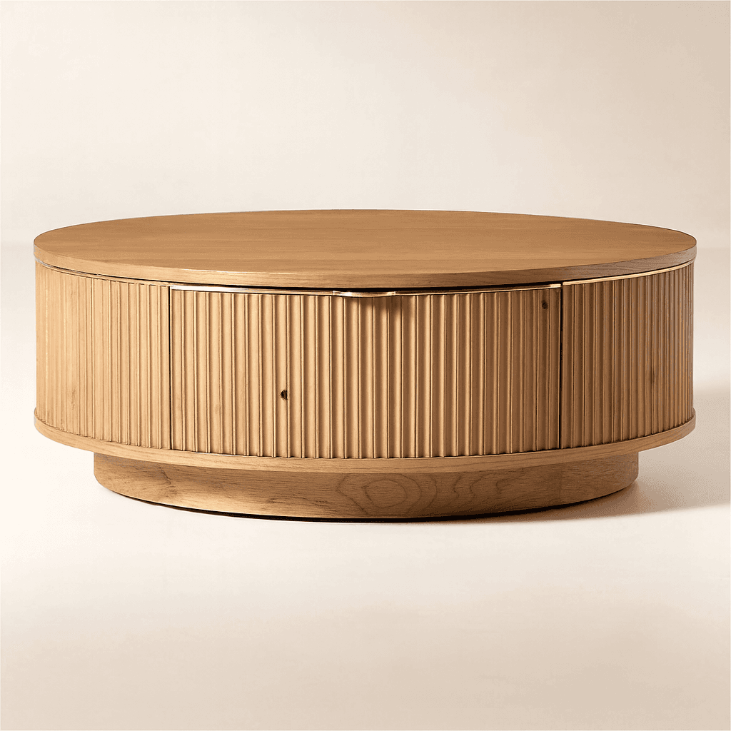 Aurora Ribbed Coffee Table - 1