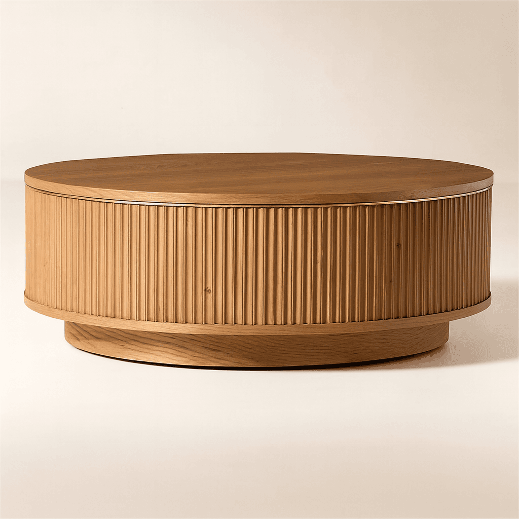 Aurora Ribbed Coffee Table - 4