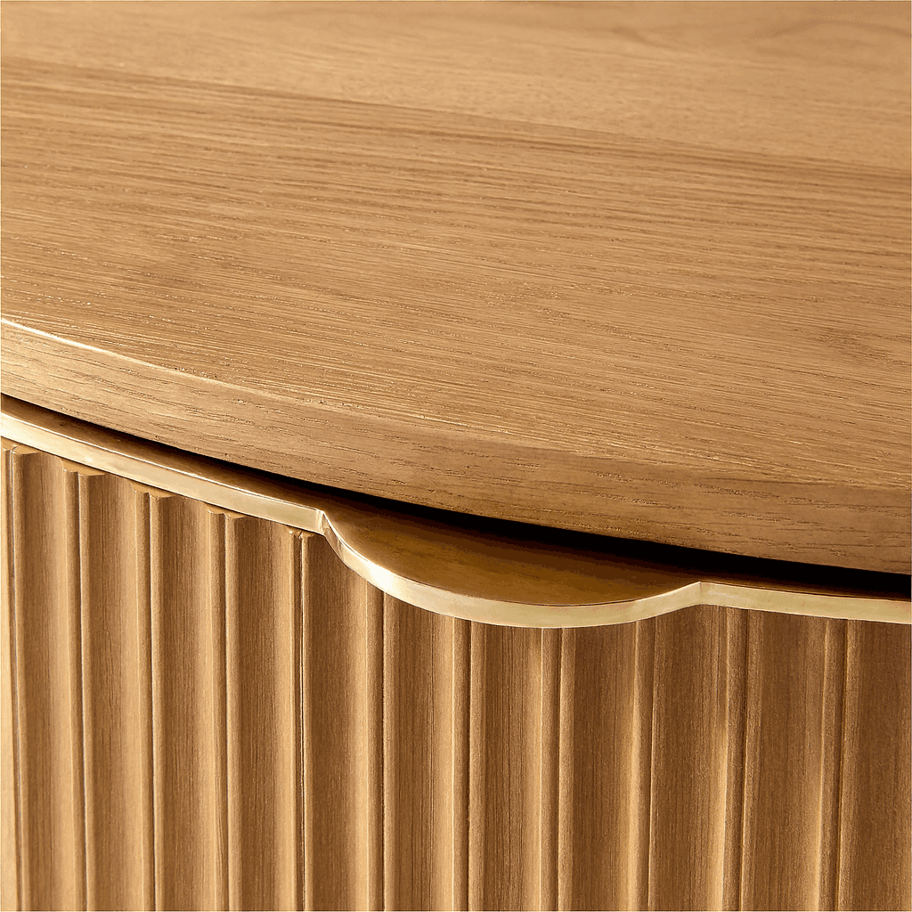 Aurora Ribbed Coffee Table - 5