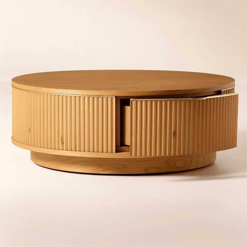 Aurora Ribbed Coffee Table - 3