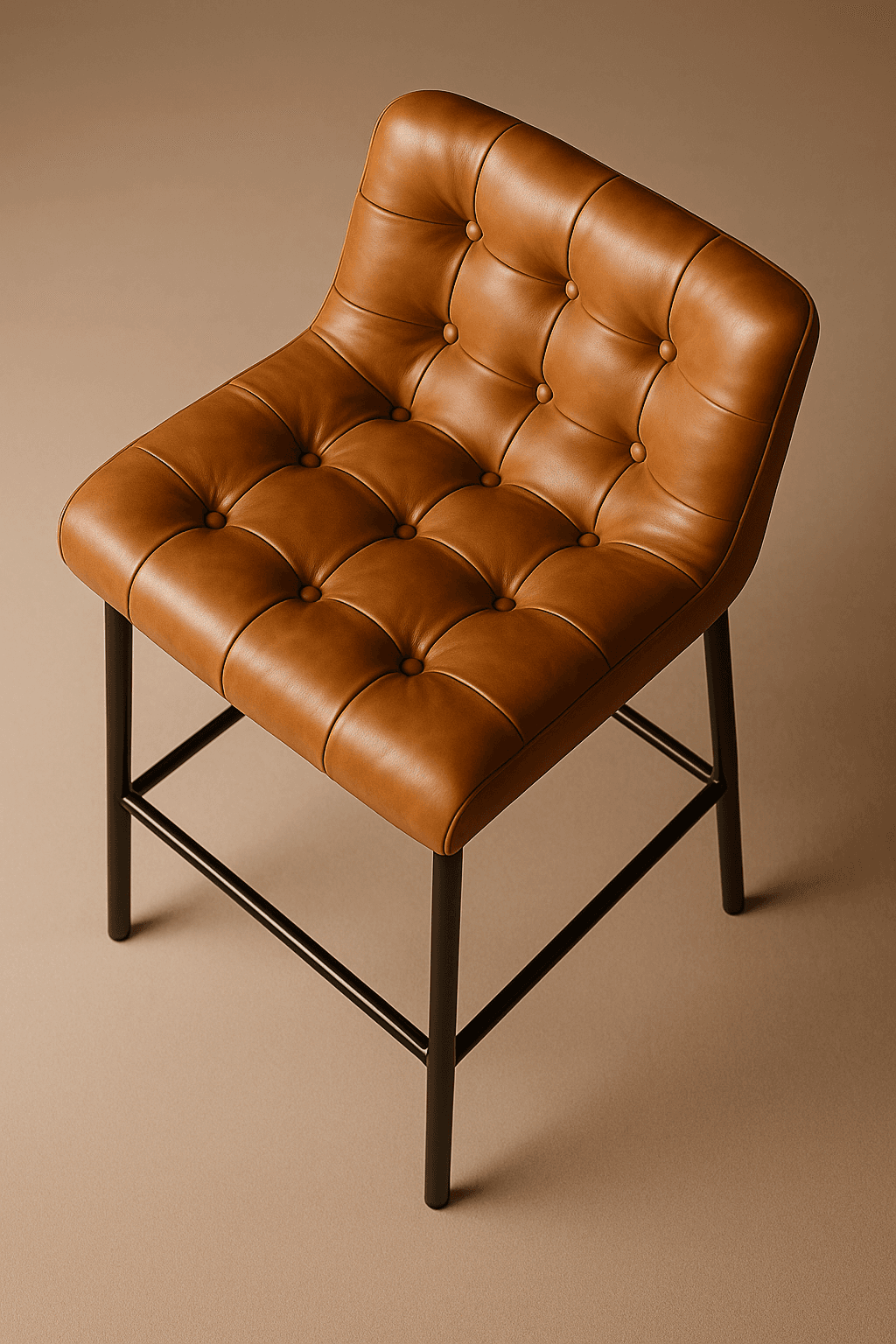 Terra Leather Stool - 4