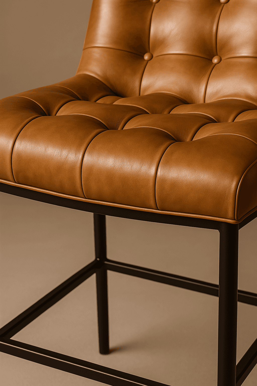 Terra Leather Stool - 5