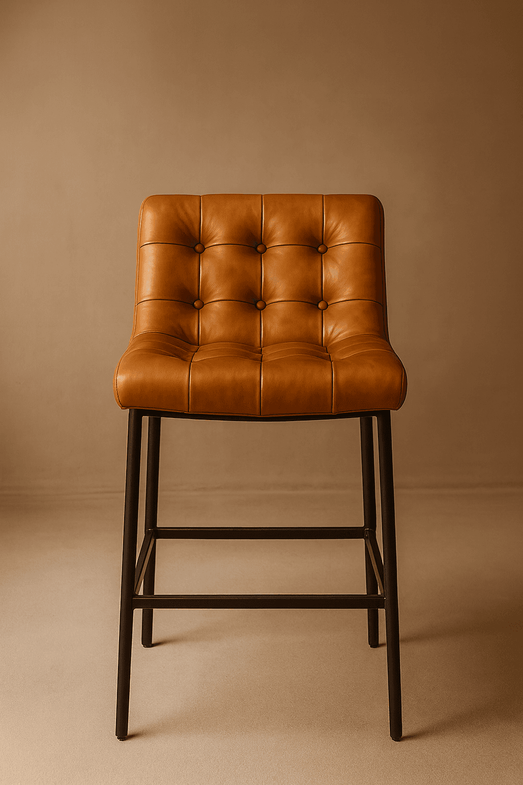 Terra Leather Stool - 1