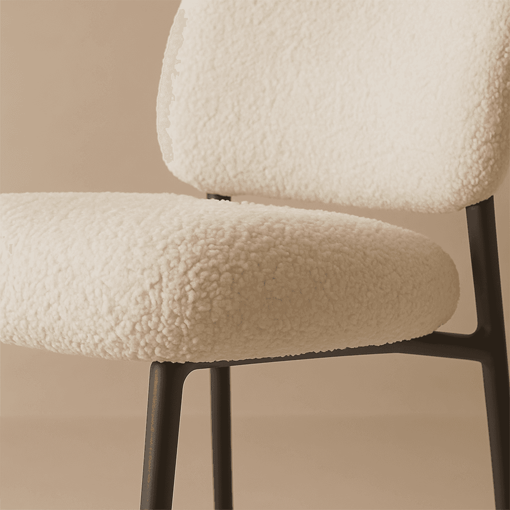Luna Bouclé Stool - 5