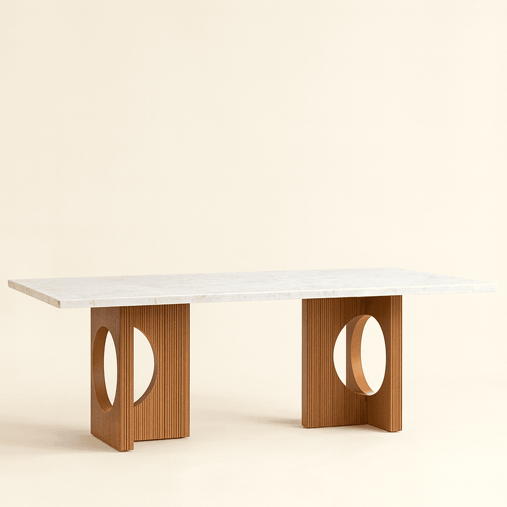 Solenne Marble Top Dining Table - 2