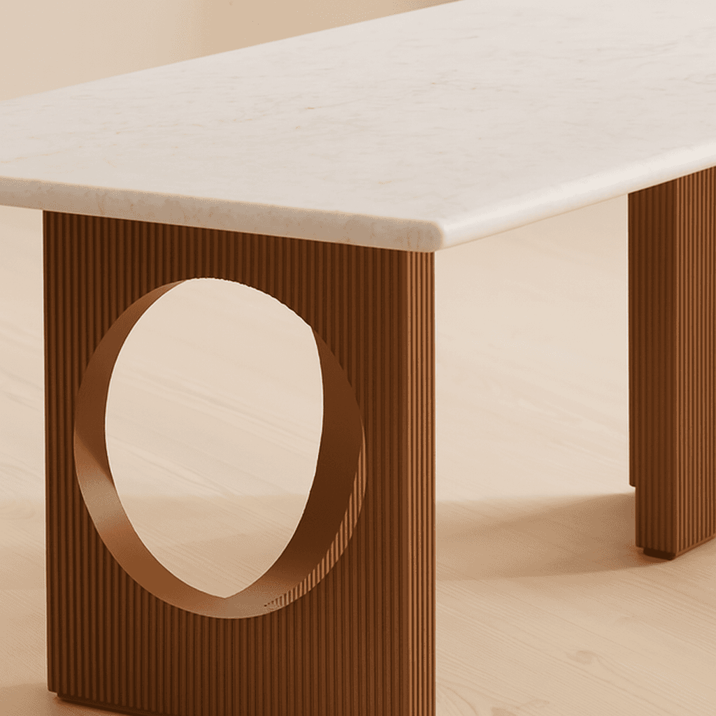 Solenne Marble Top Dining Table - 4
