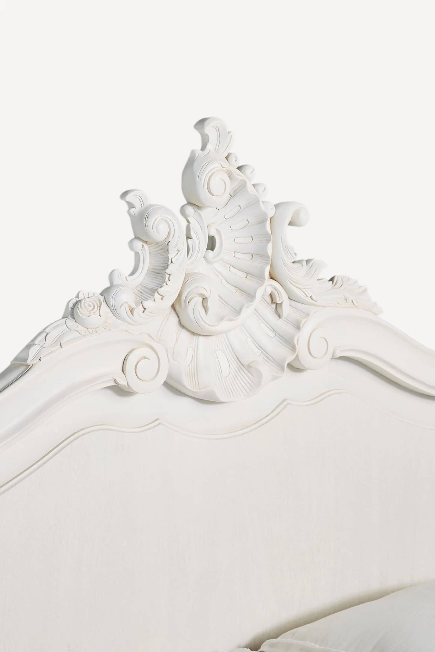 Baroque Noir Carved Bed – Solid Wood Frame - 5