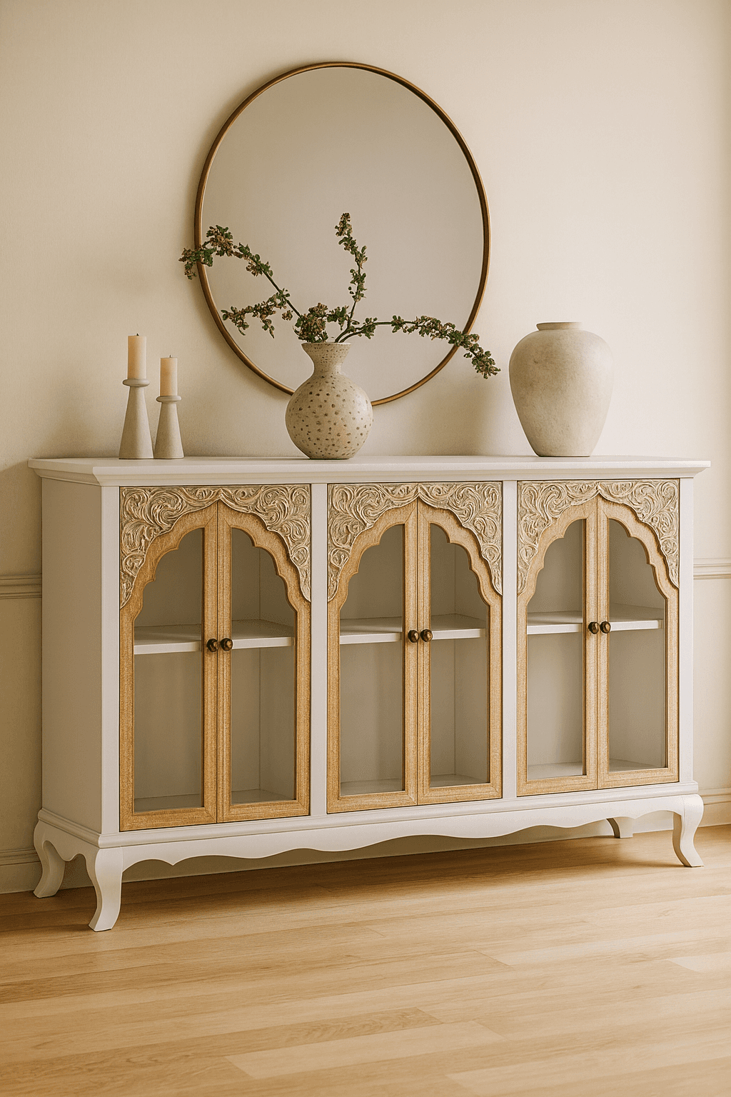 Seraphina Carved Arch Sideboard - 4