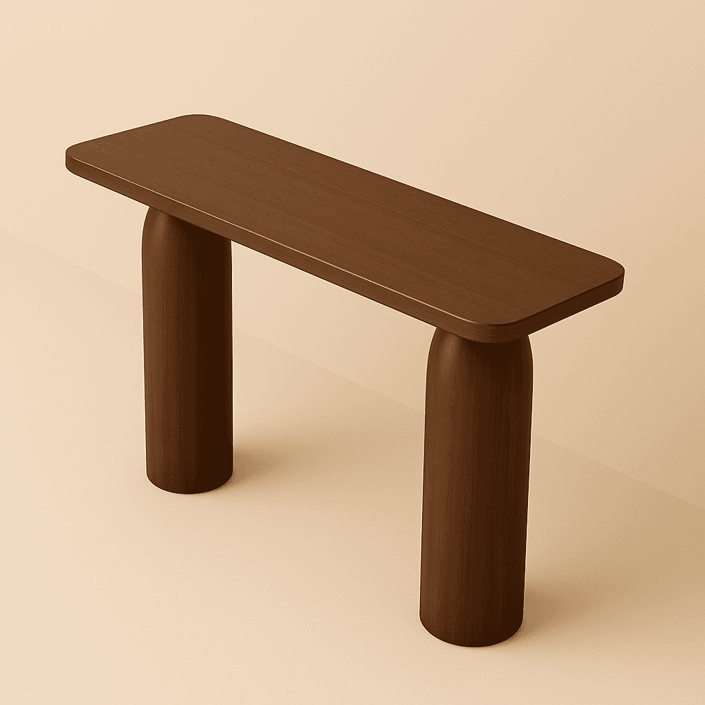 Cocoa Pillar Console - 3