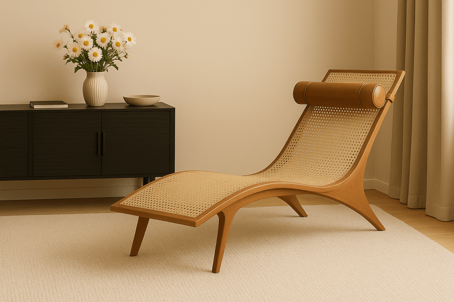 Vedra Cane Lounger - 2