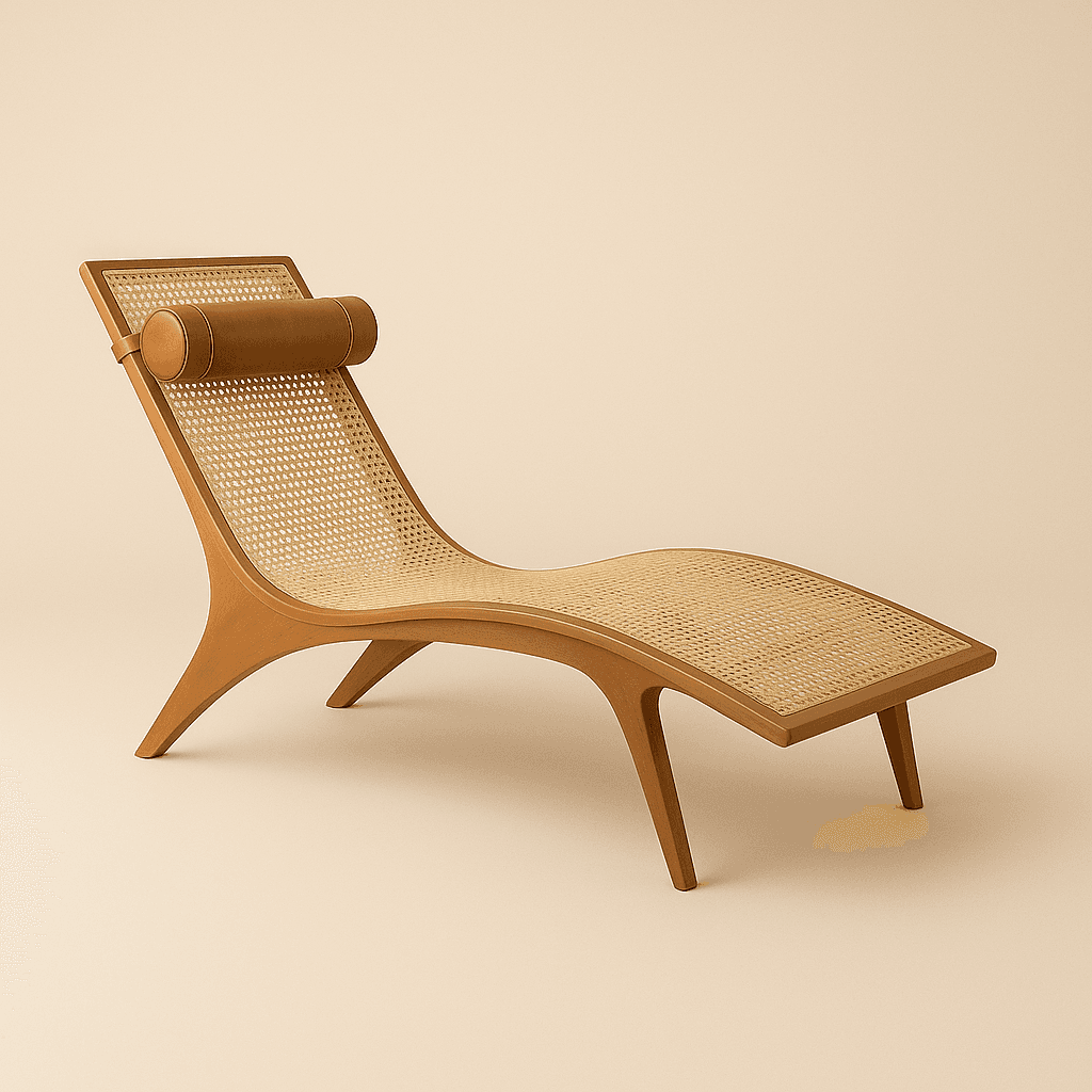 Vedra Cane Lounger - 1