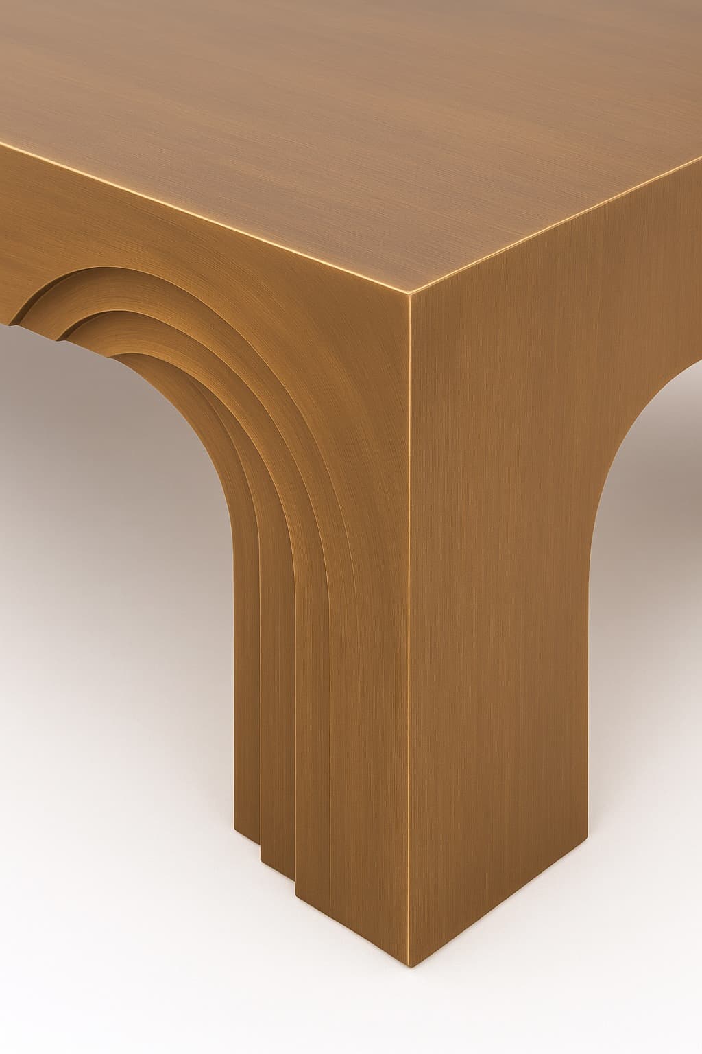 Modern Arch Bronze Coffee Table – Sculptural Statement Piece for Luxury Living - 4