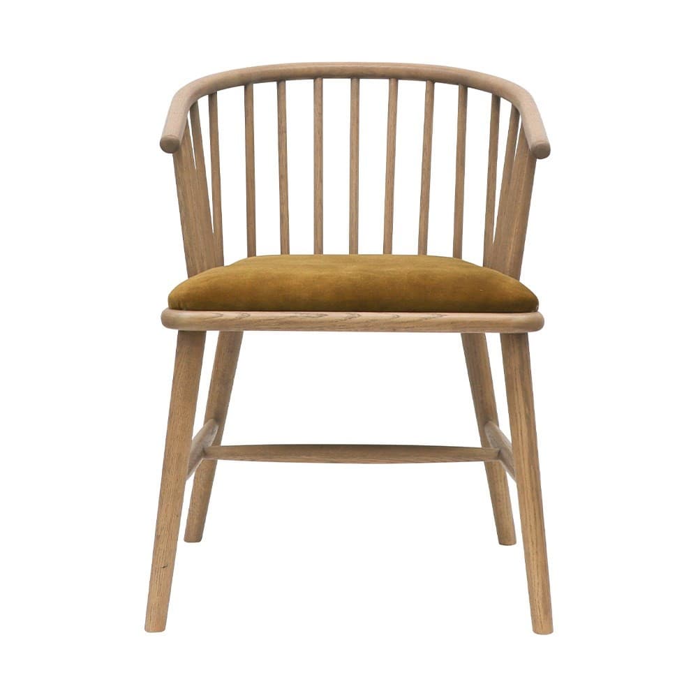 Canvas Upholstered Modern Dining Chair - 1