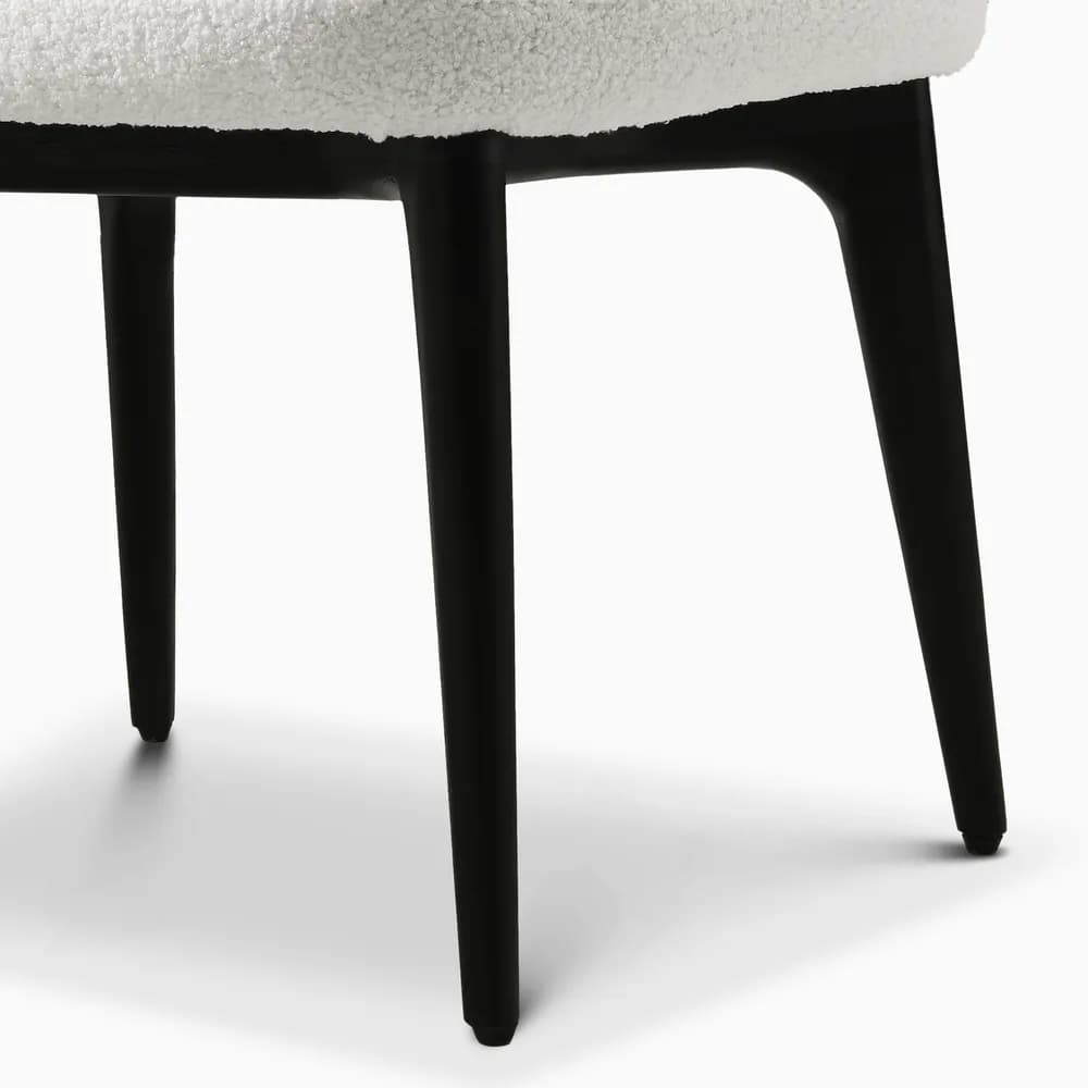 Nova Curved Back Bouclé Chair - 5