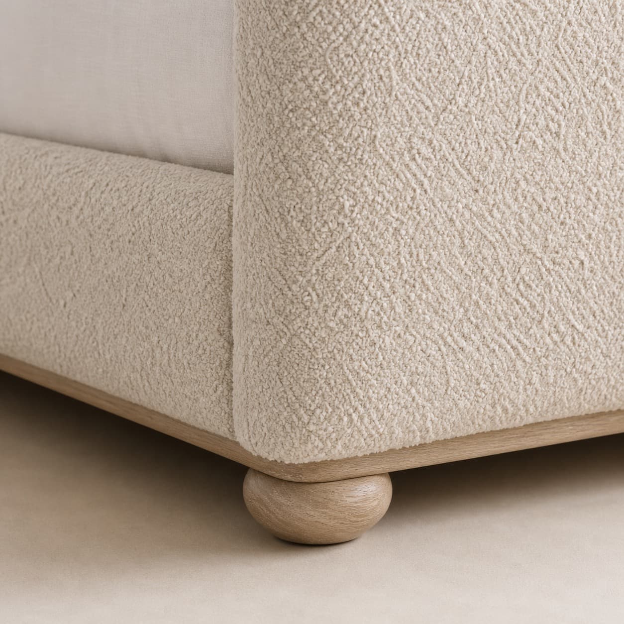 Cloud Curve Bouclé Bed - 4
