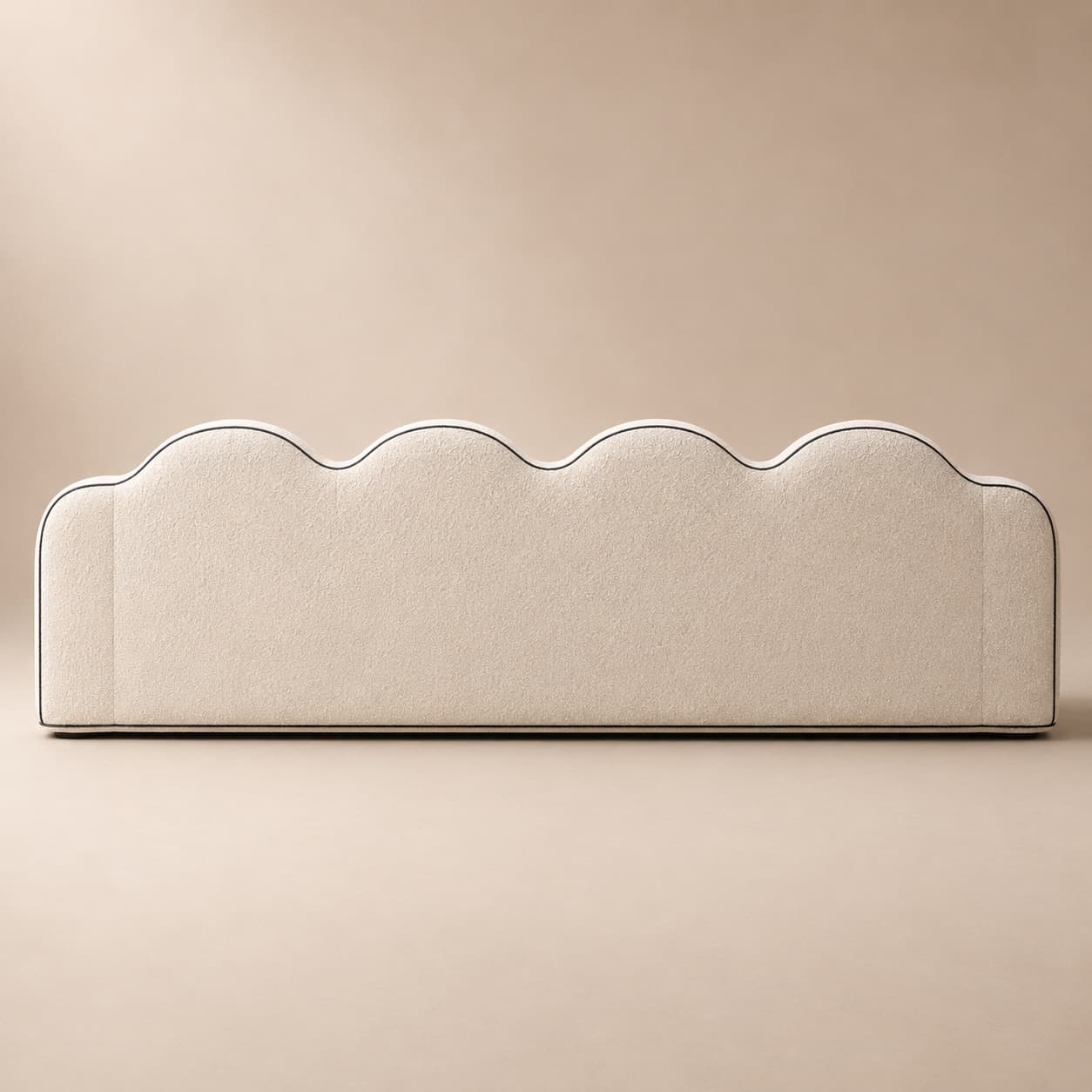 Lehrein Scalloped Boucle Sofa - 2