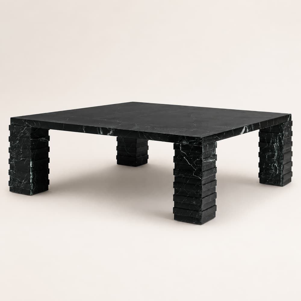 Strata Layered Marble Coffee Table – 54 - 2