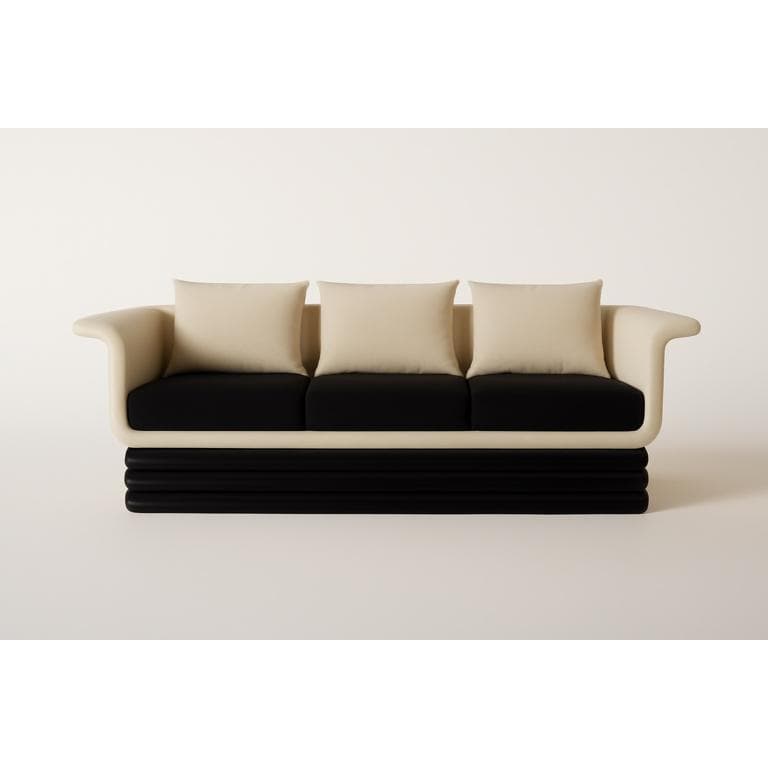 Monza Sculptural 3-Seater Sofa - 1