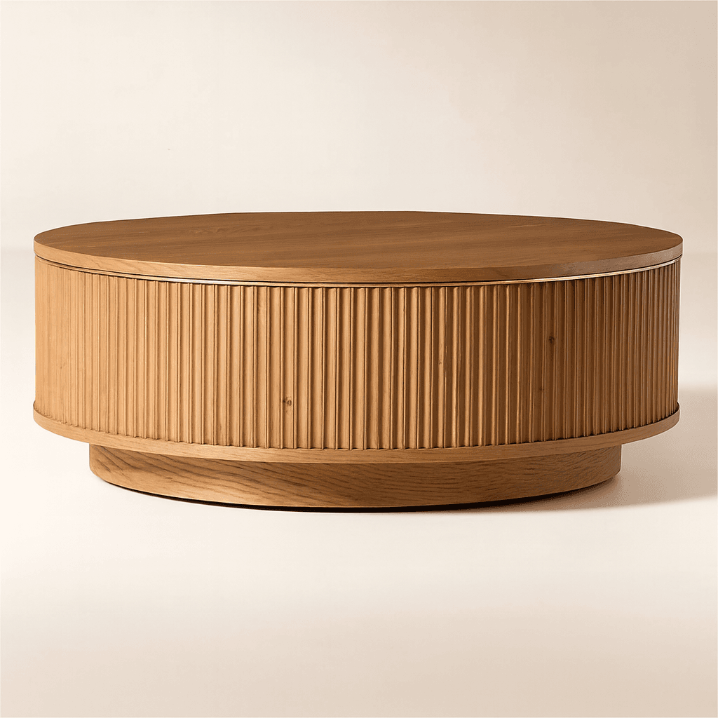 Aurora Ribbed Coffee Table - 4