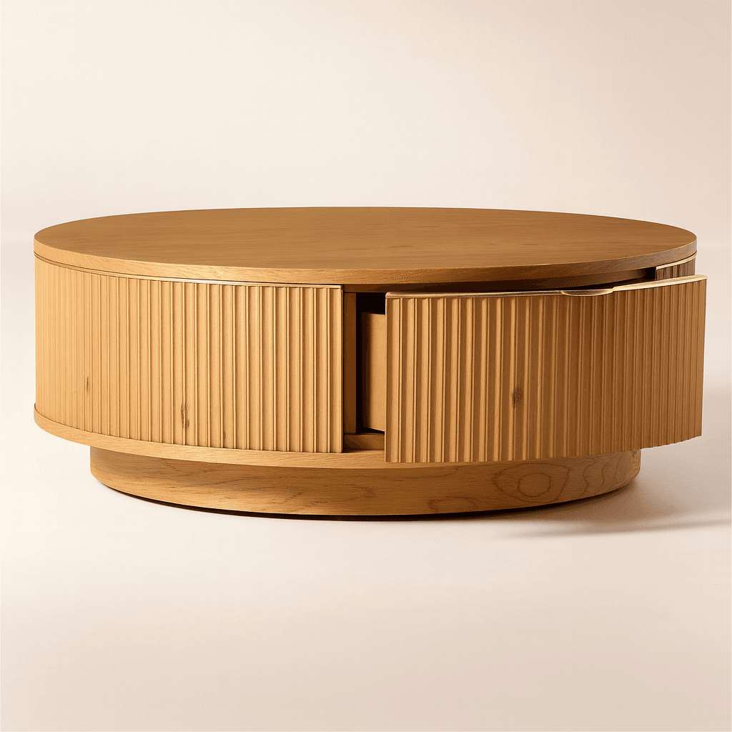 Aurora Ribbed Coffee Table - 3