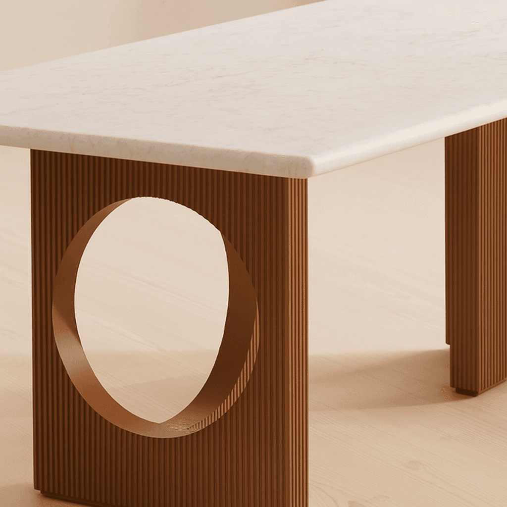 Solenne Marble Top Dining Table - 4