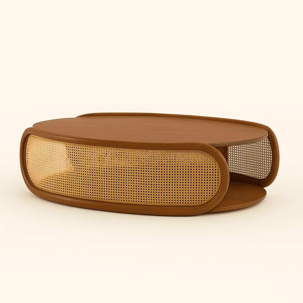 Ovalo Cane Coffee Table - 1