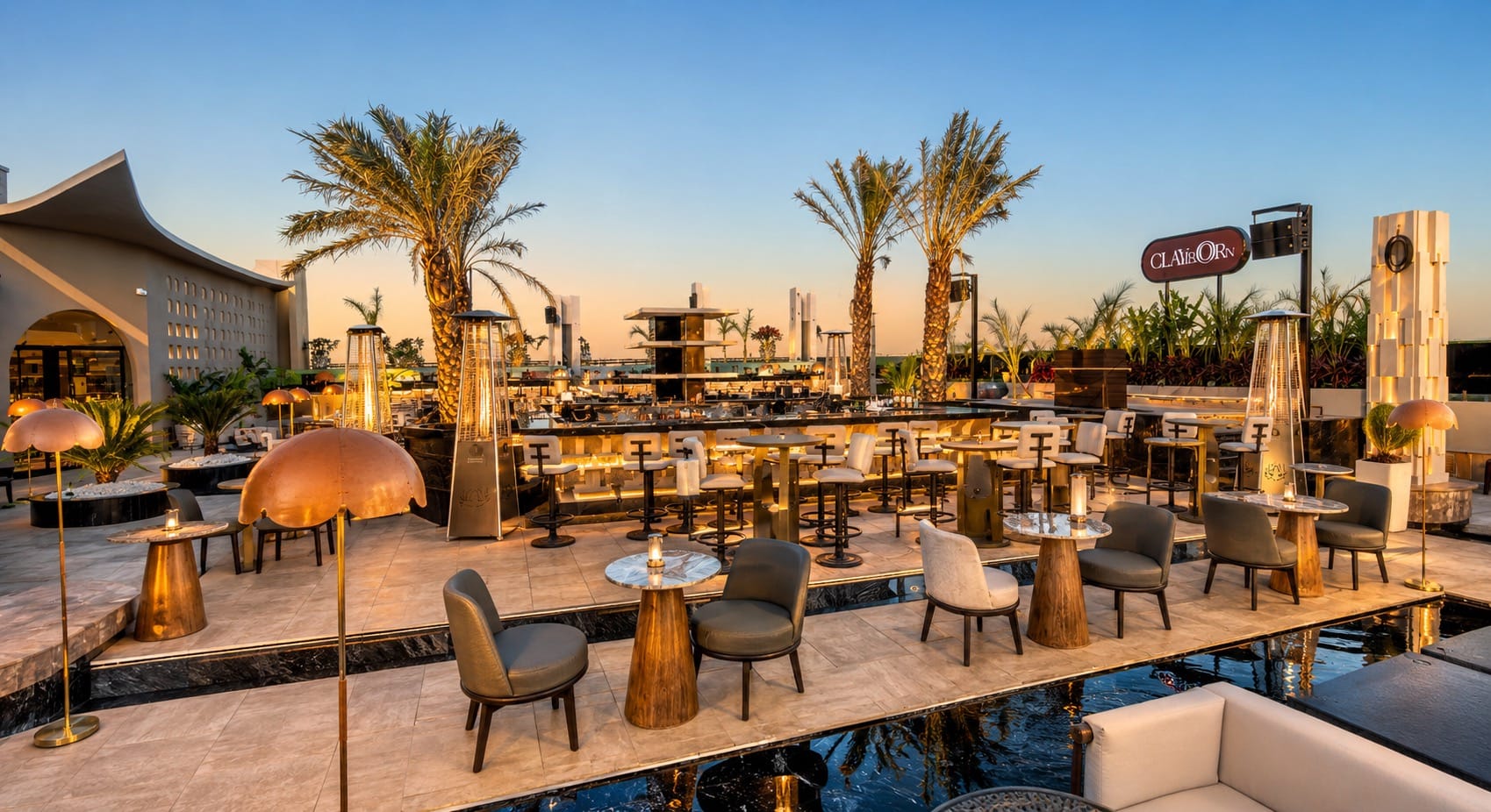 Clayborn — Rooftop Bar & Lounge (Hospitality Fit-Out)