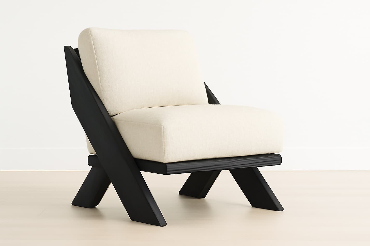 Sable Oak Lounge Accent Chair - Premium Handcrafted Furniture - View 1